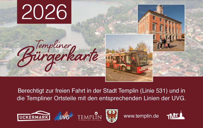 Hier sieht man eine Abblidung der Templiner Bürgerkarte von 2026